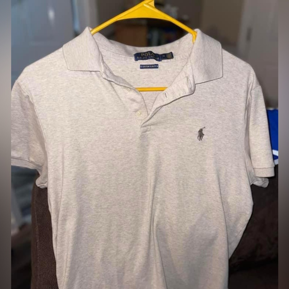 Tan Mens Medium Polo